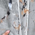 Draperii Catifea Marmorat - Silver-Gri - imagine 3