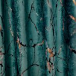 Draperii Catifea Marmorat - Verde Turquaise - imagine 2