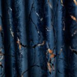 Draperii Catifea Marmorat - Albastru Royal - imagine 2