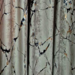 Draperii Catifea Marmorat - Grej - imagine 2