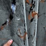 Draperii Catifea Marmorat - Gri petrol - imagine 2