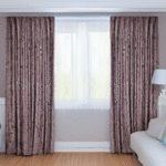 Draperii Catifea Marmorat - Roz Pudra