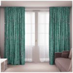 Draperii Catifea Marmorat - Verde Menta