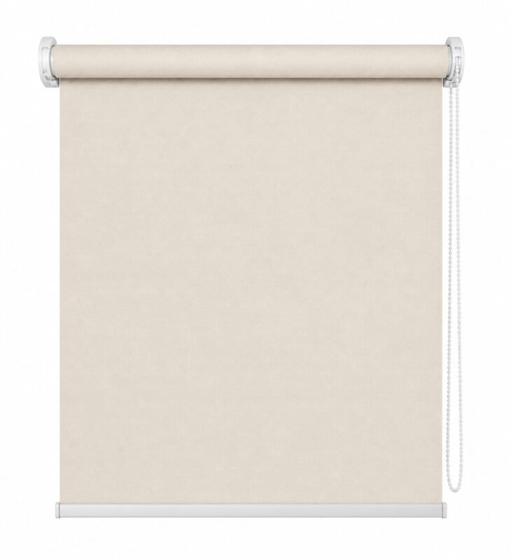 Roleta blackout 100% din material textil bej deschis